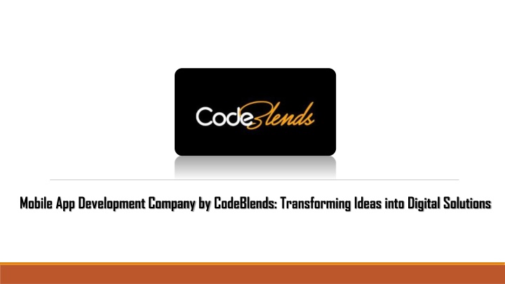 mobile app development company by codeblends