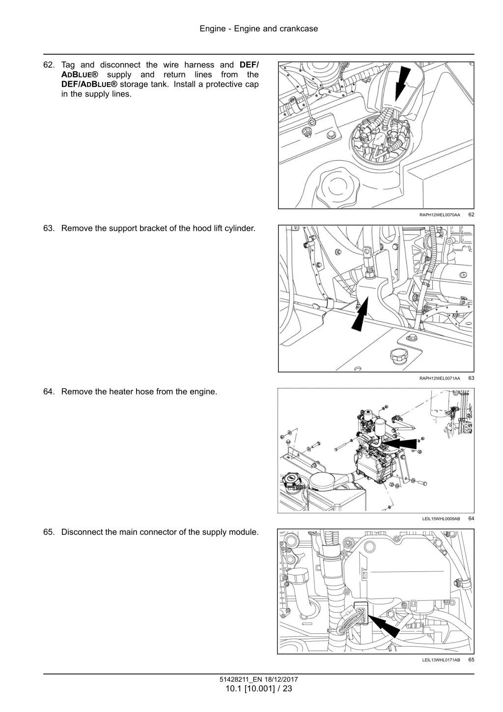 engine engine and crankcase 20