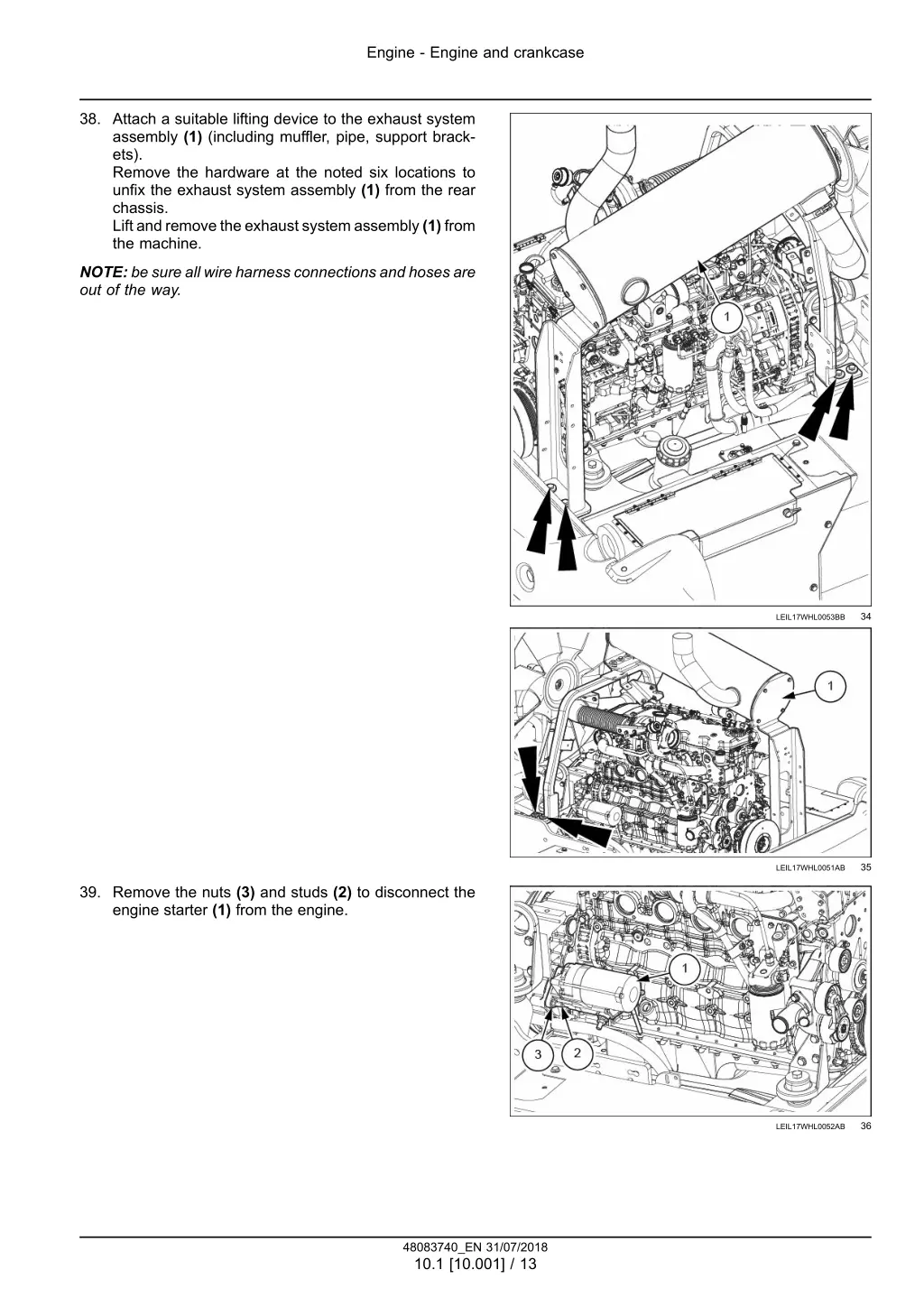 engine engine and crankcase 10