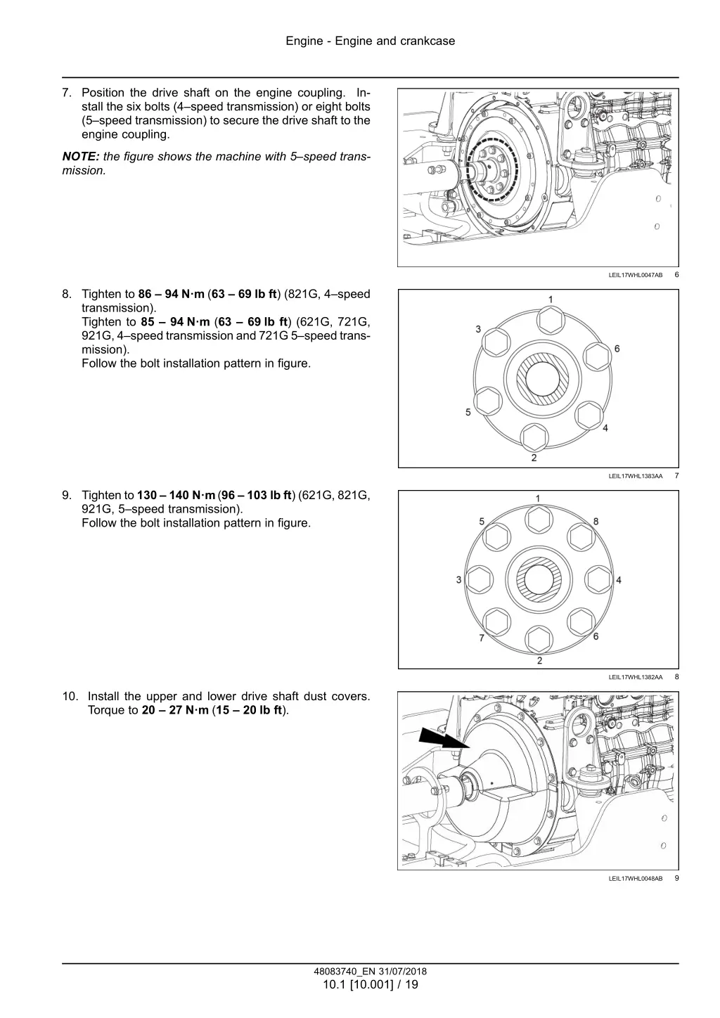 engine engine and crankcase 16