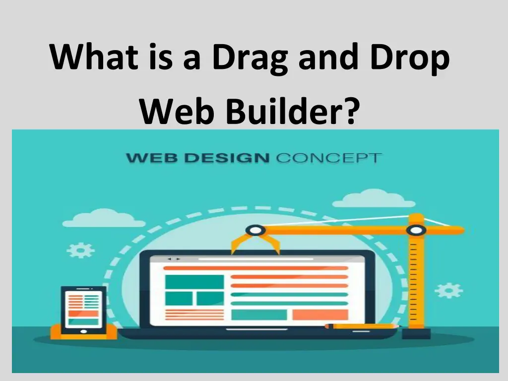 what is a drag and drop web builder