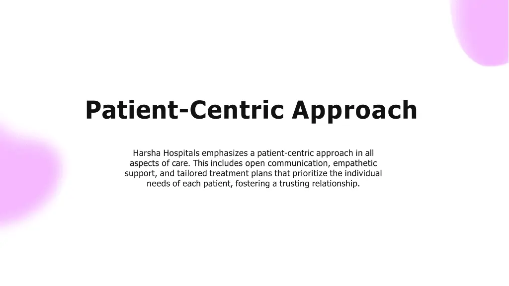 patient centric approach