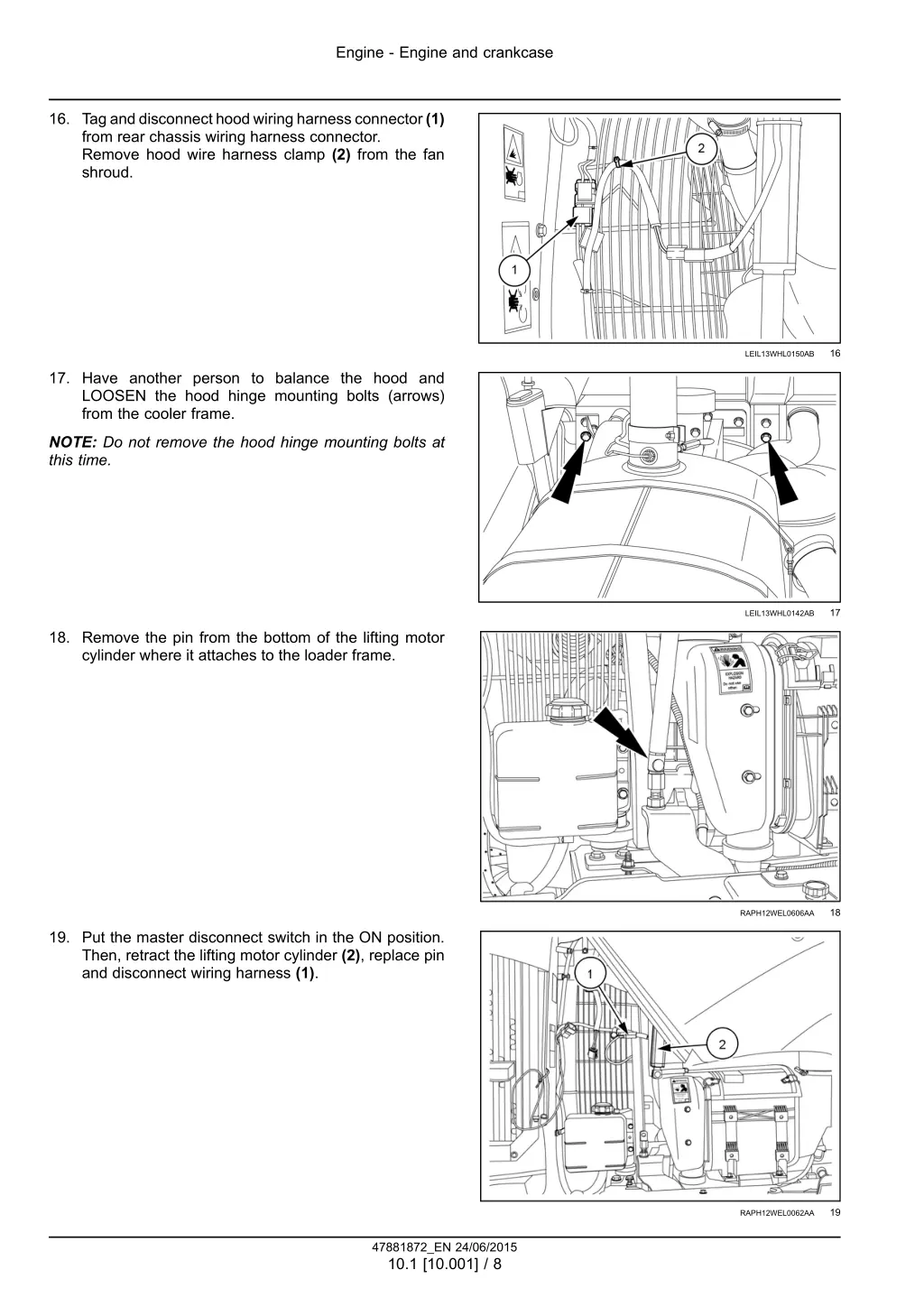 engine engine and crankcase 5