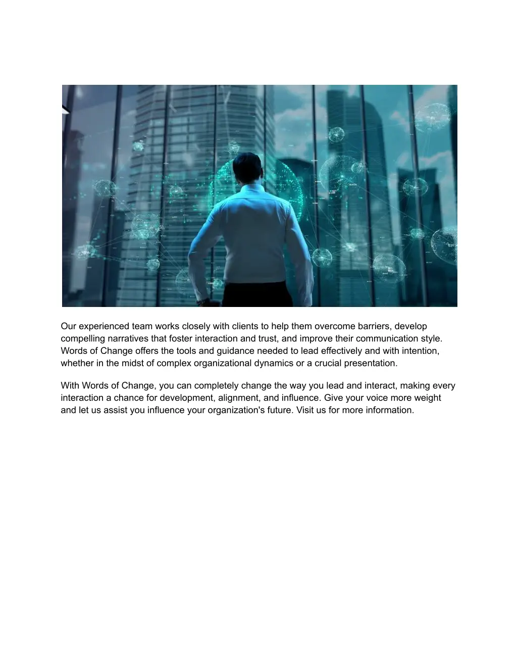 our experienced team works closely with clients