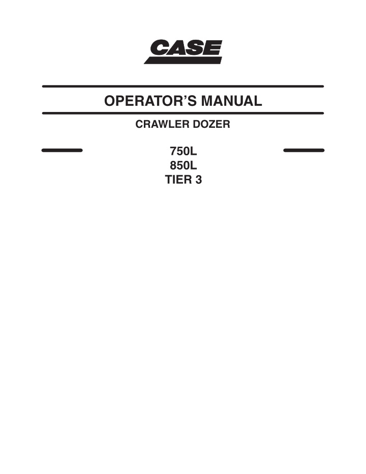 operator s manual