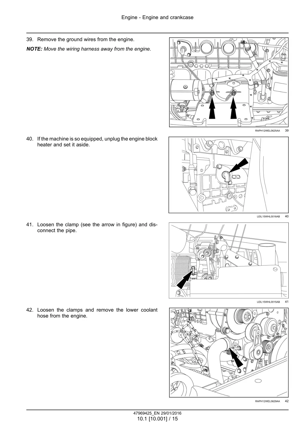 engine engine and crankcase 12