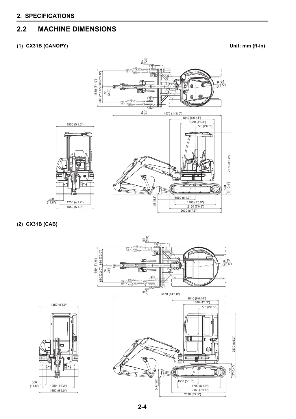 2 specifications 3