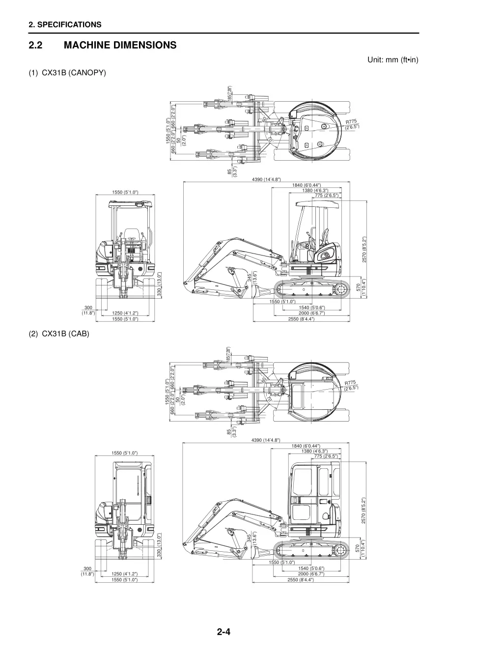 2 specifications 3