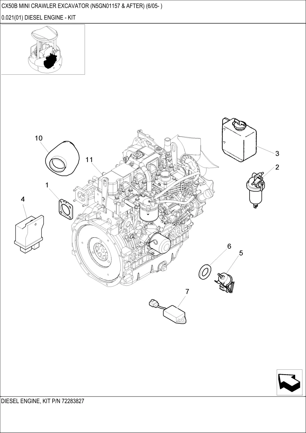 cx50b mini crawler excavator n5gn01157 after 6 05 26