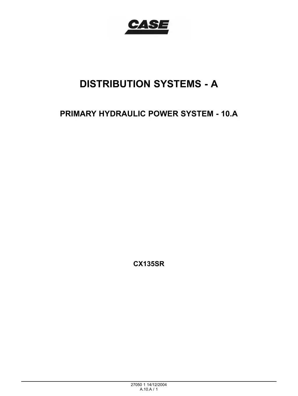 distribution systems a