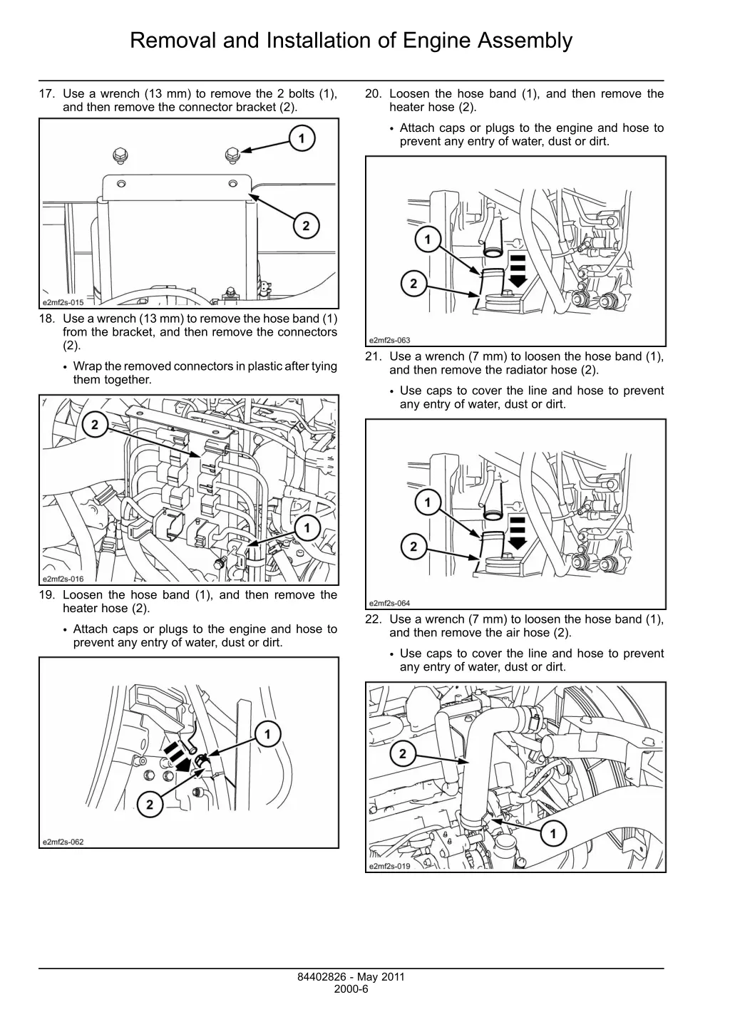 removal and installation of engine assembly 3