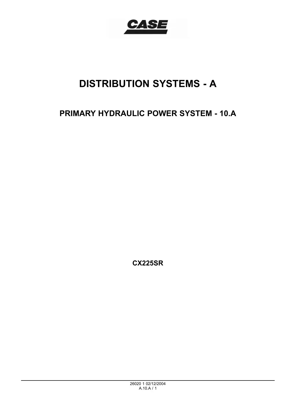 distribution systems a