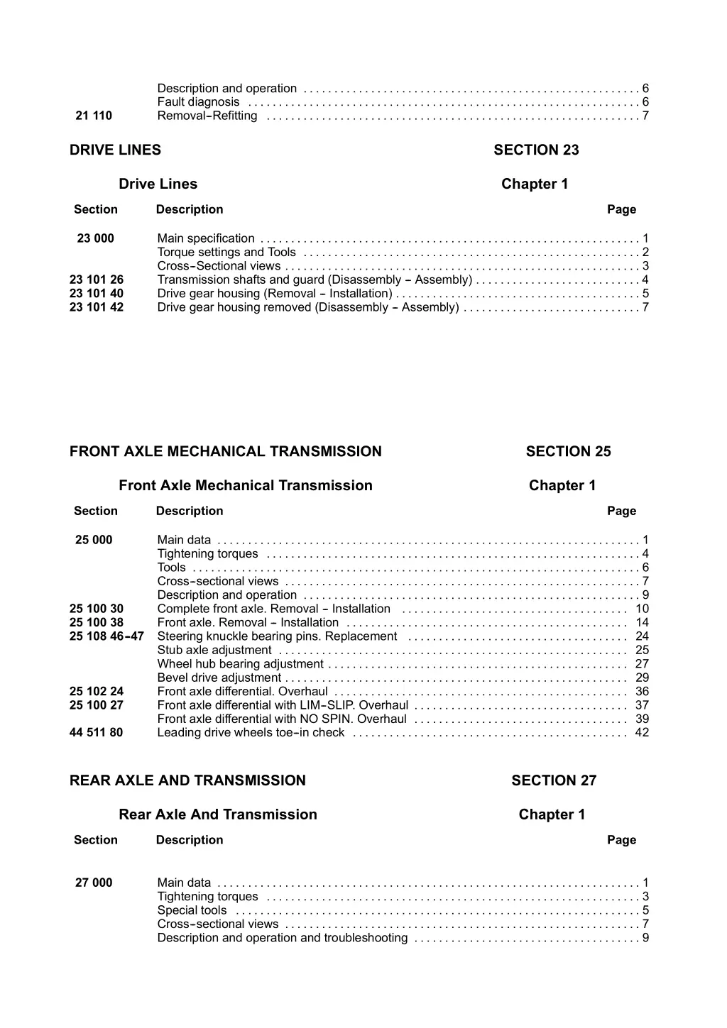 description and operation fault diagnosis removal