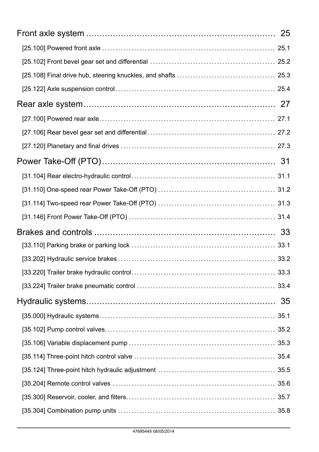 front axle system 25