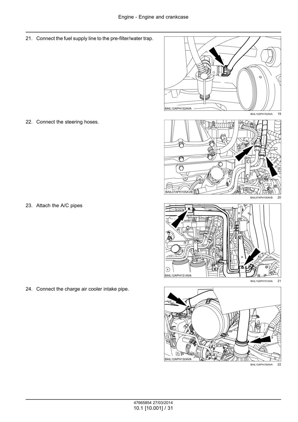 engine engine and crankcase 18