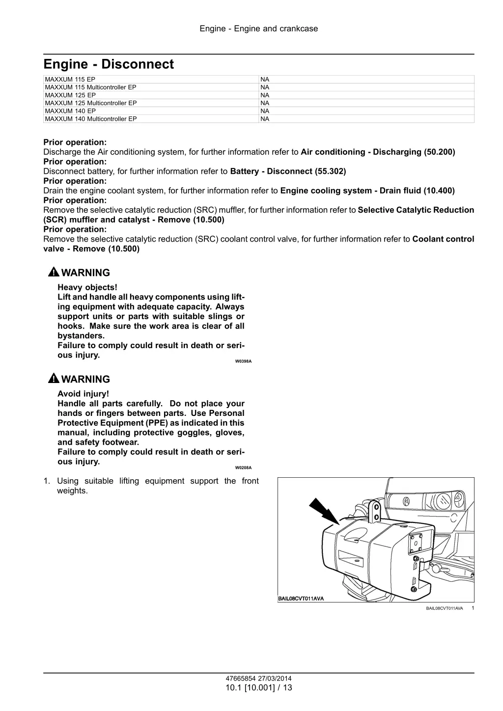 engine engine and crankcase