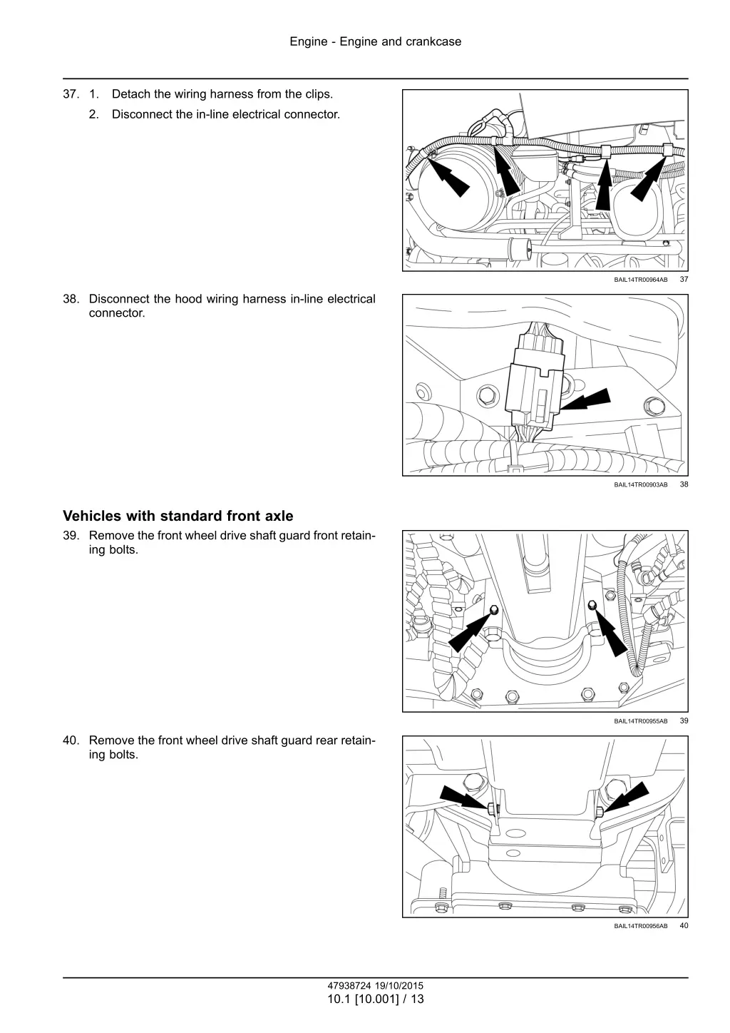 engine engine and crankcase 10