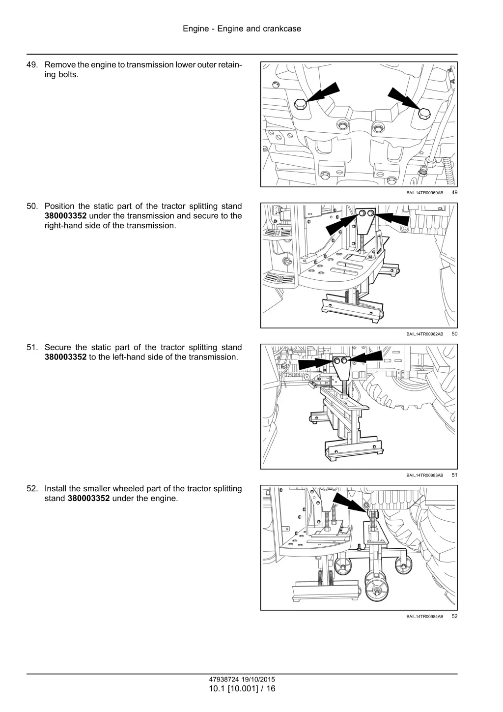 engine engine and crankcase 13