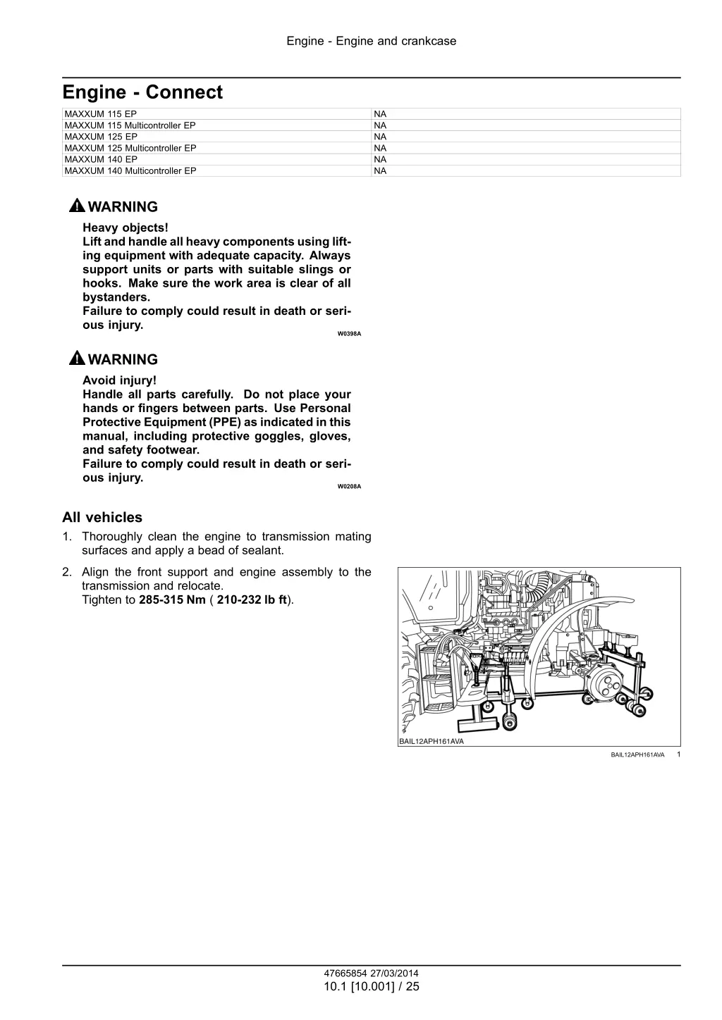 engine engine and crankcase 12