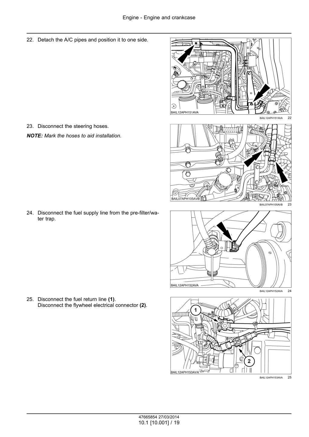 engine engine and crankcase 6