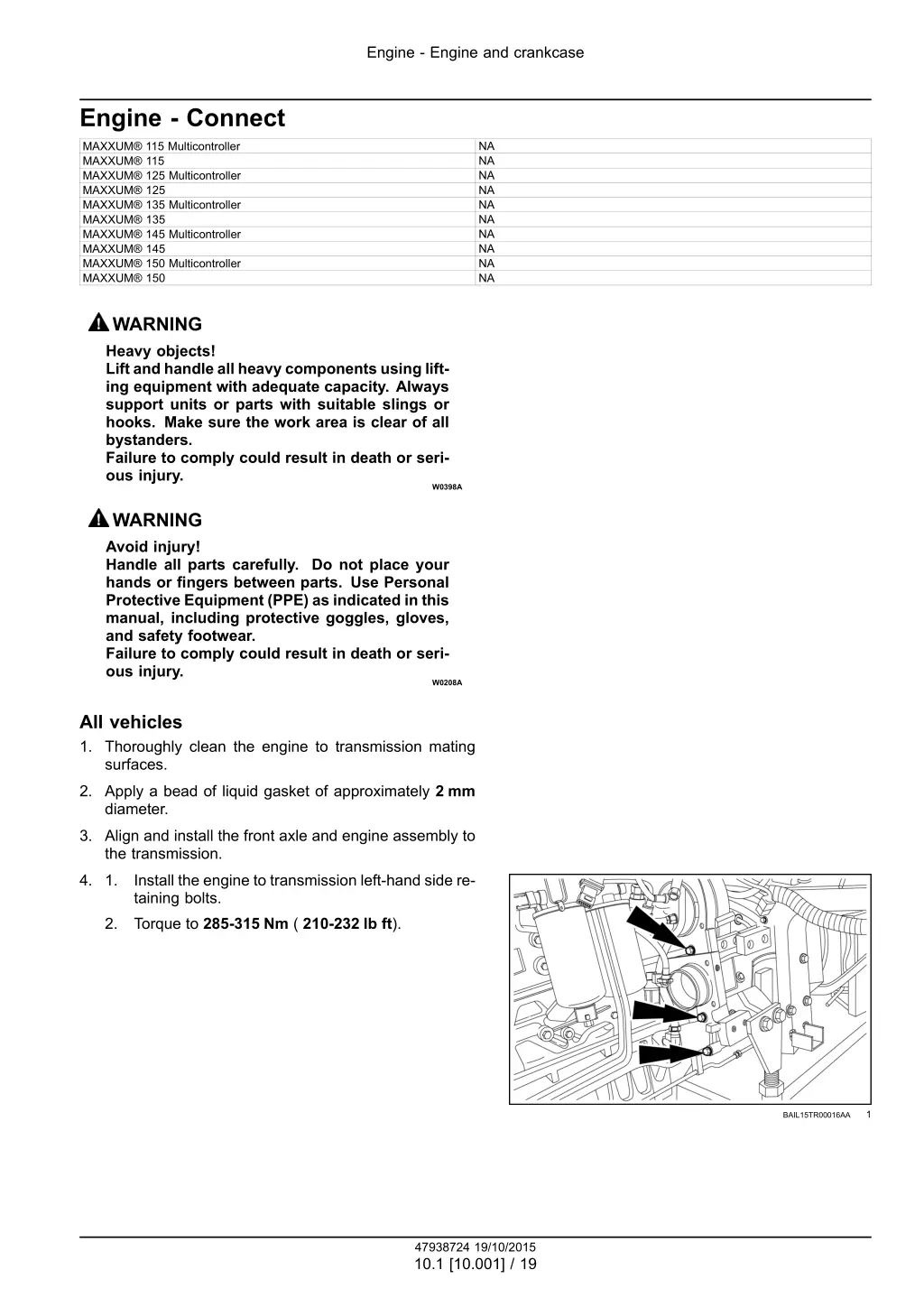 engine engine and crankcase 16