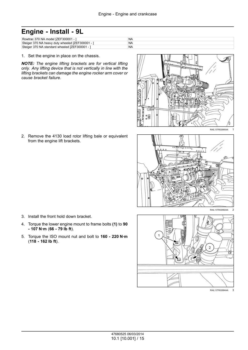 engine engine and crankcase 12