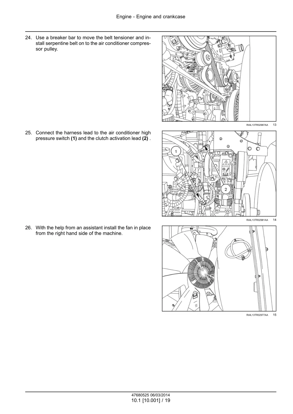 engine engine and crankcase 16