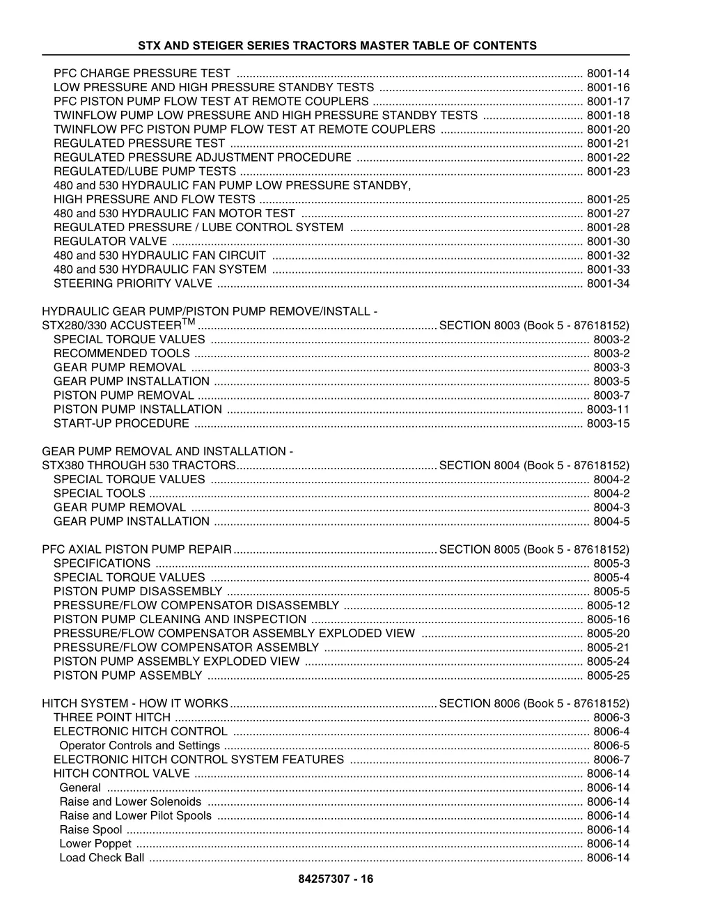 stx and steiger series tractors master table 15