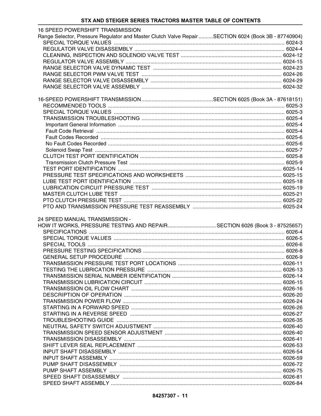 stx and steiger series tractors master table 10