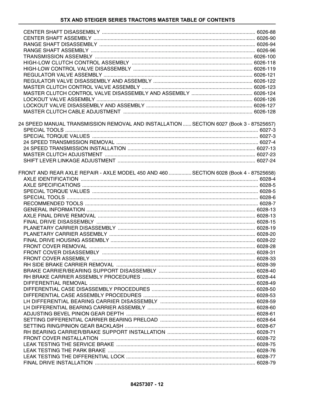 stx and steiger series tractors master table 11