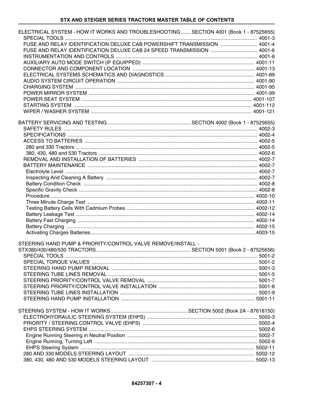 stx and steiger series tractors master table 3