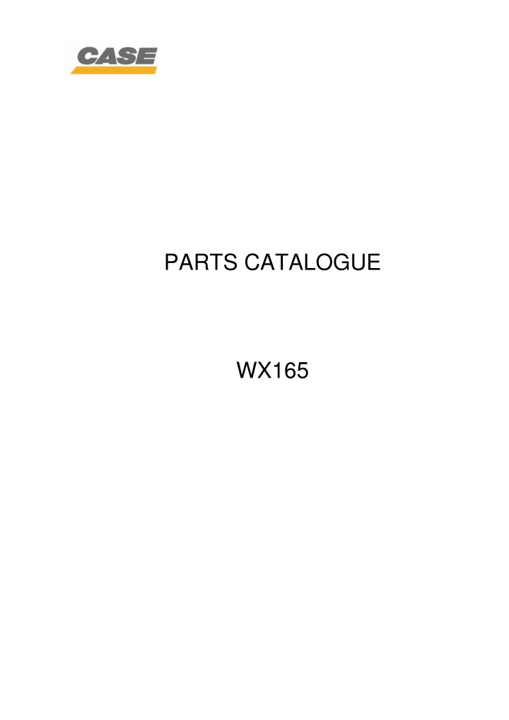 parts catalogue