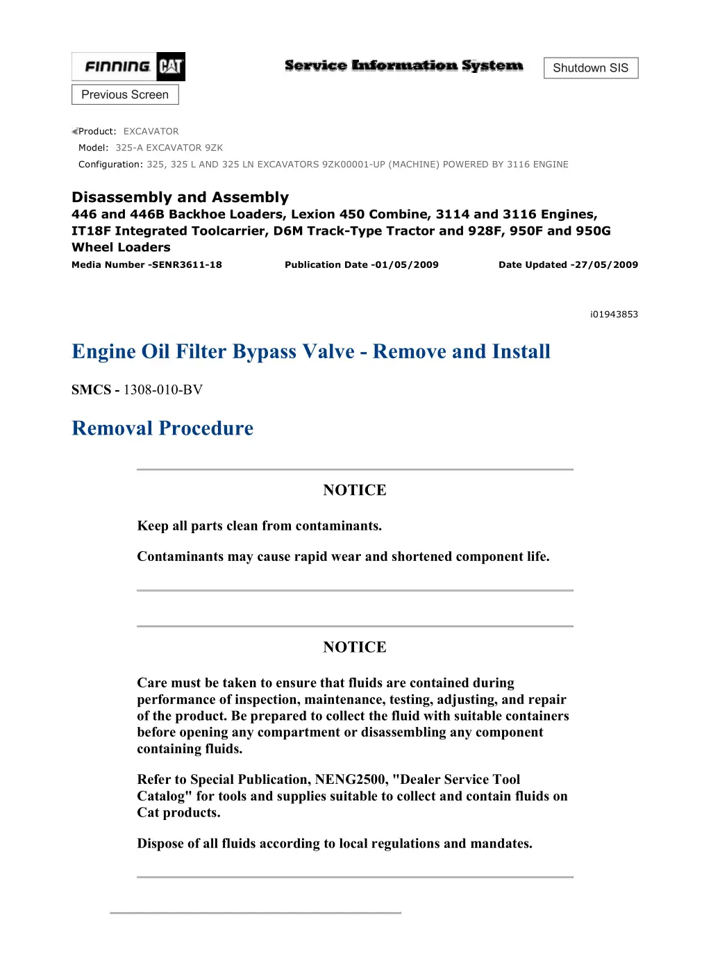 325 325 l and 325 ln excavators 9zk00001 24