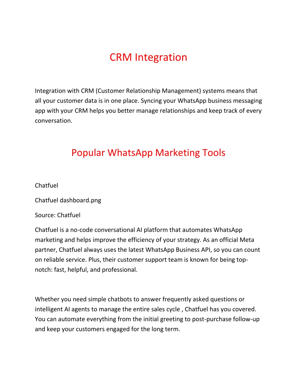 crm integration