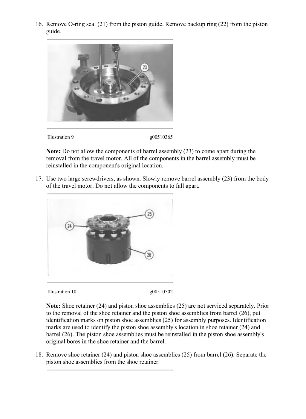 supplementary service information disassembly 4