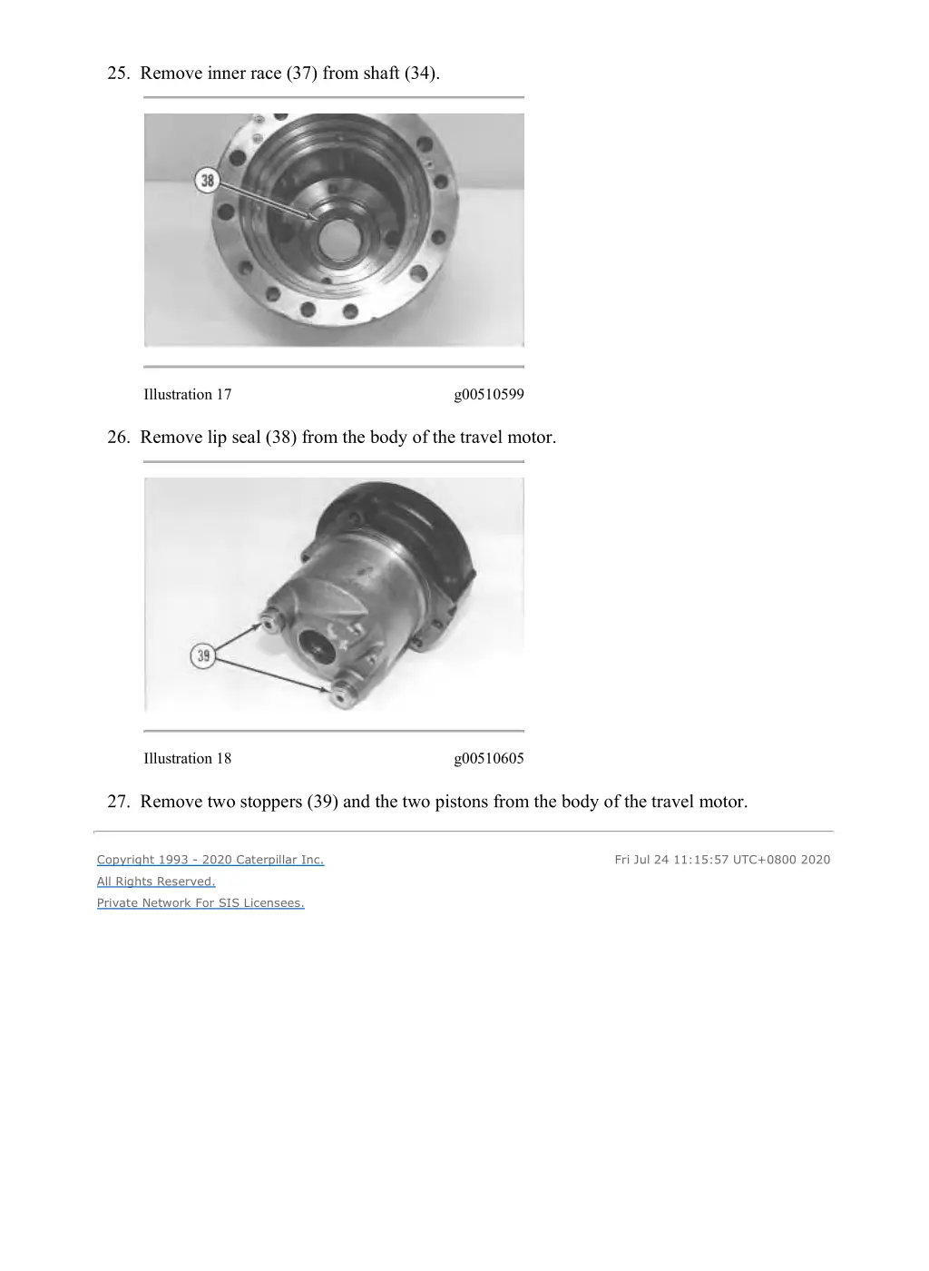 supplementary service information disassembly 7