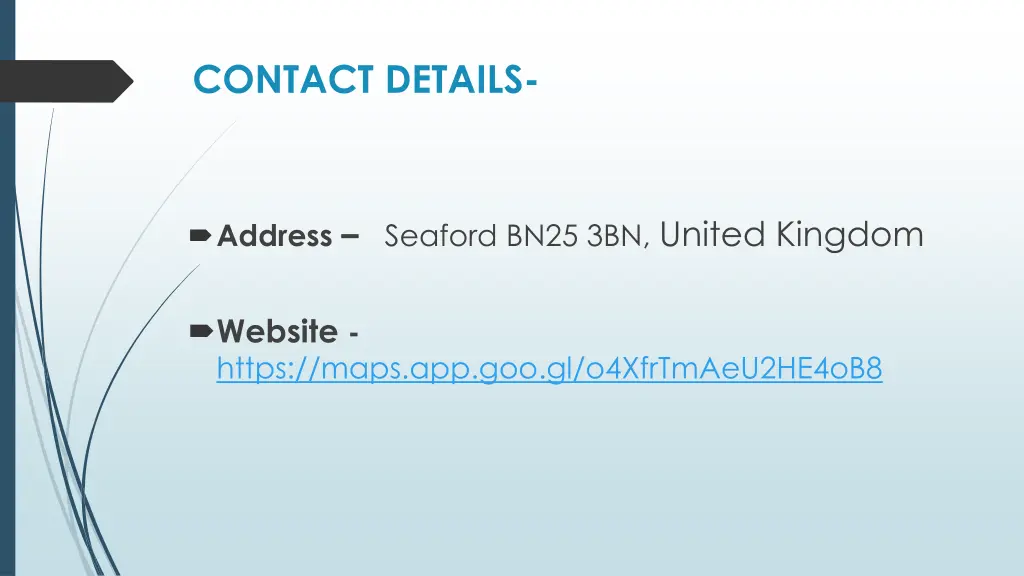 contact details