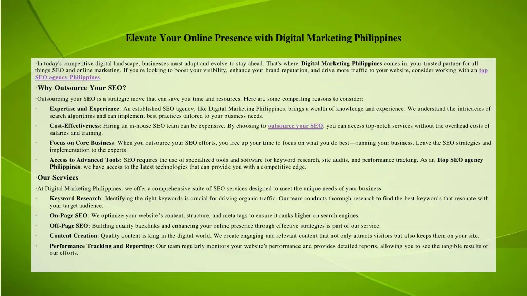 elevate your online presence with digital