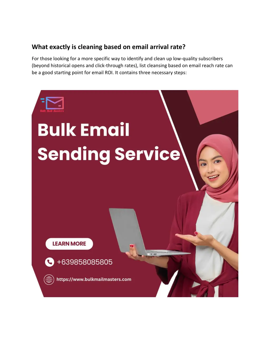 what exactly is cleaning based on email arrival