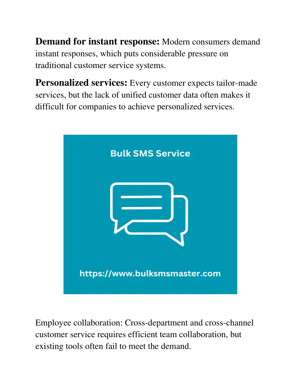 demand for instant response modern consumers