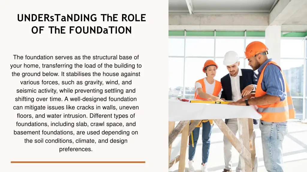 understanding the role of the foundation