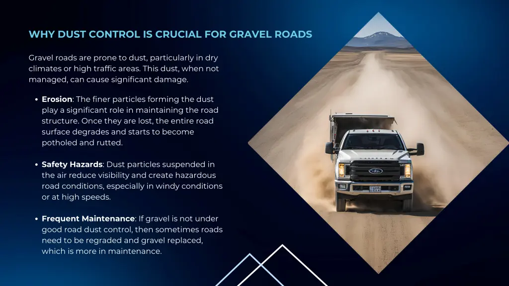 why dust control is crucial for gravel roads