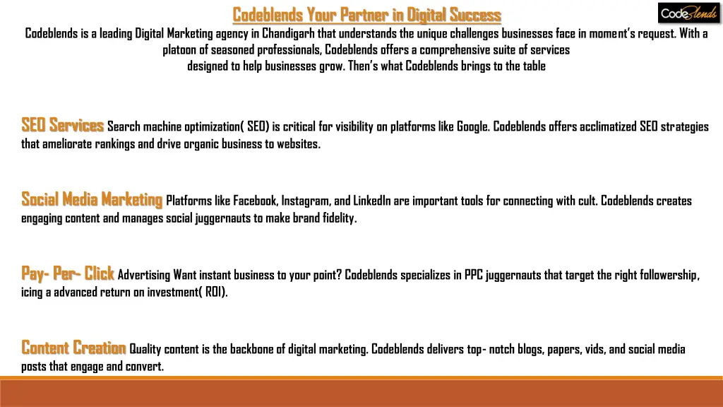 codeblends your partner in digital success