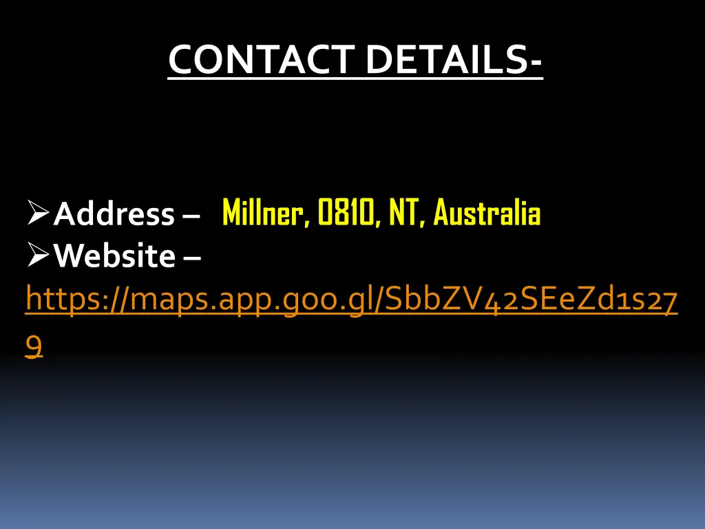 contact details