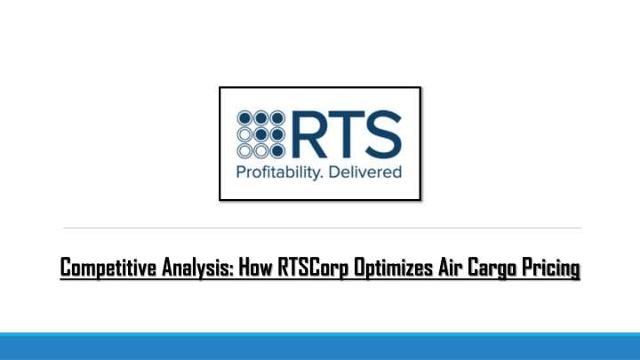 competitive analysis how rtscorp optimizes