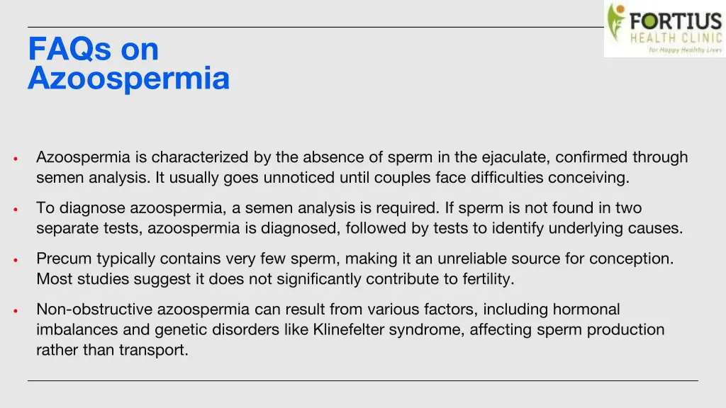 faqs on azoospermia