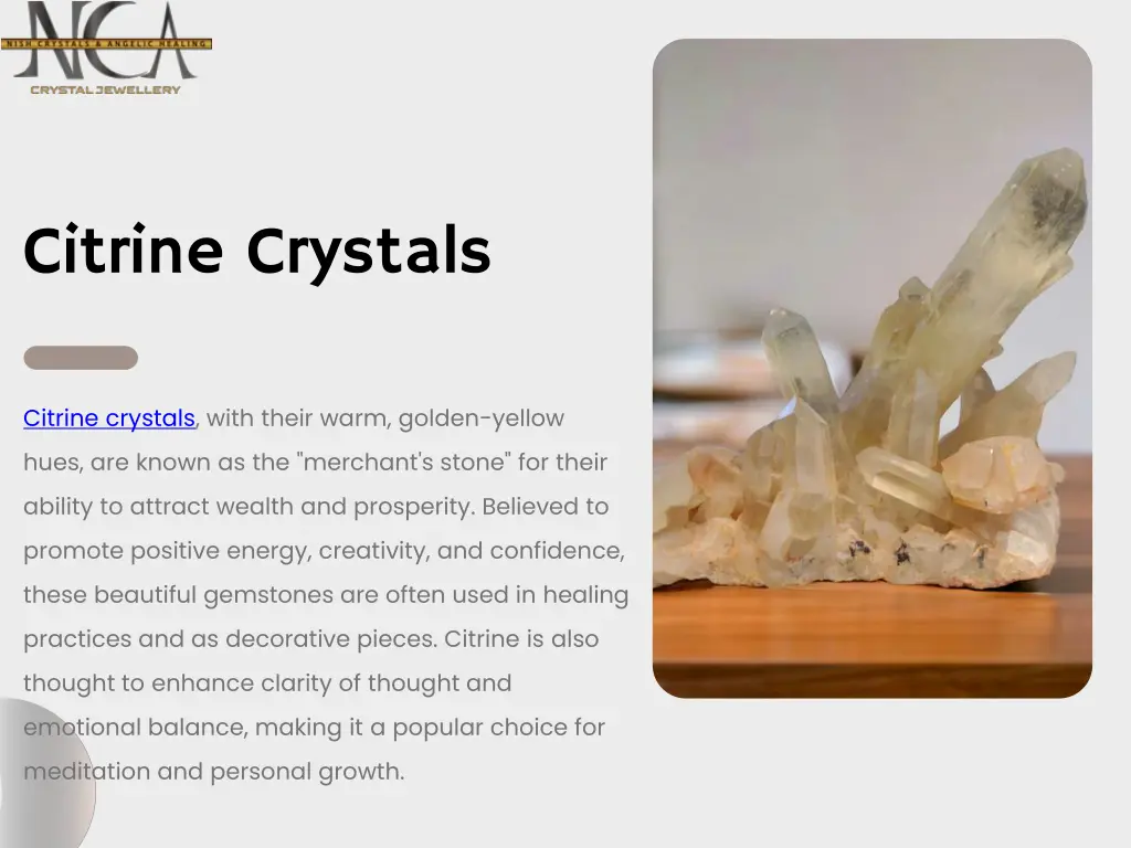 citrine crystals