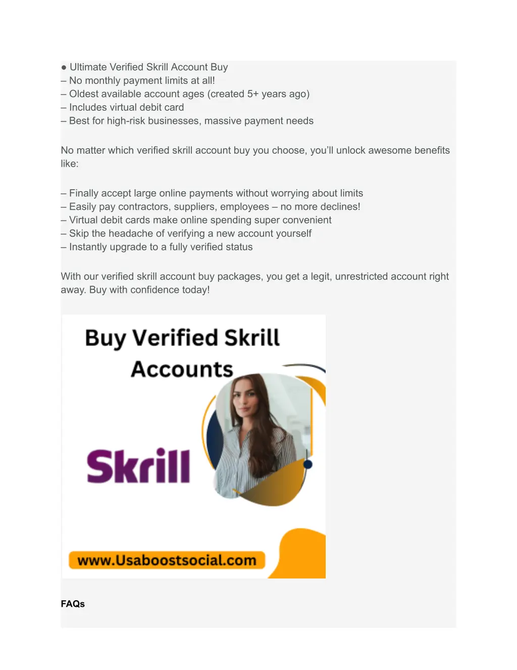 ultimate verified skrill account buy no monthly