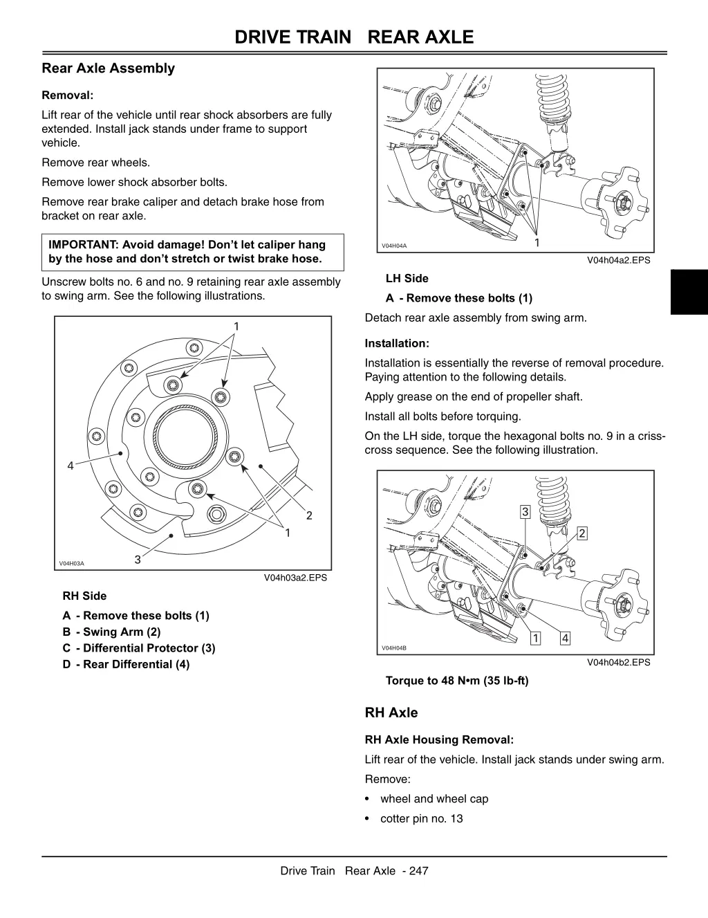 drive train rear axle 2