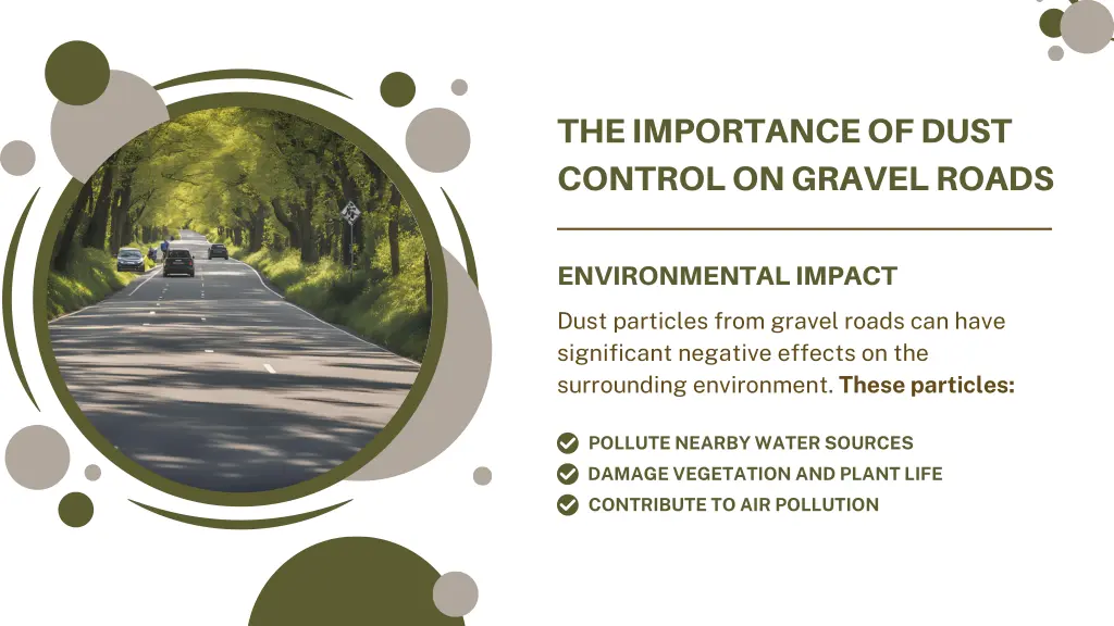 the importance of dust control on gravel roads